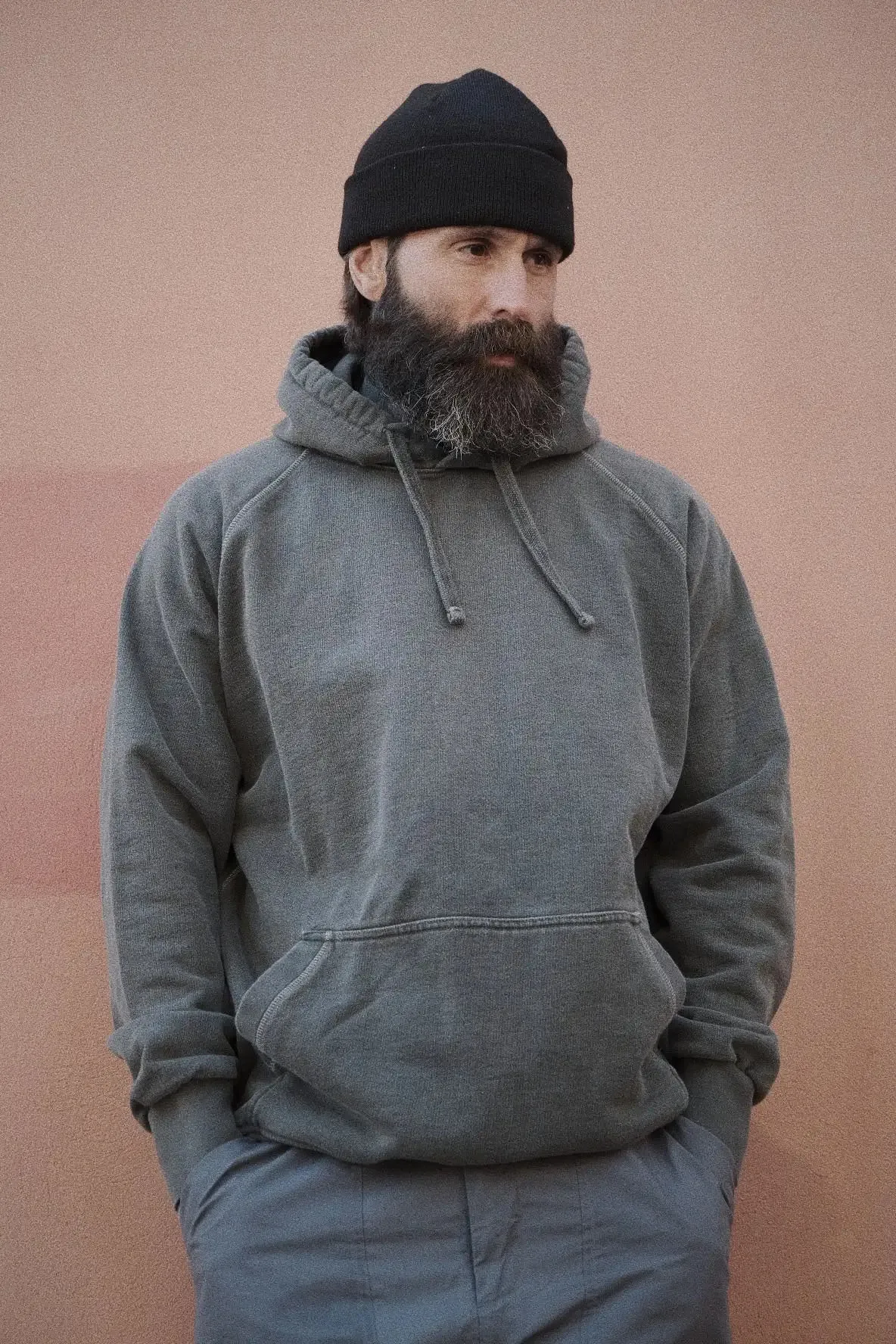 English Hoody - Washed Charcoal sold by Indigo and Goods product image thumbnail 3