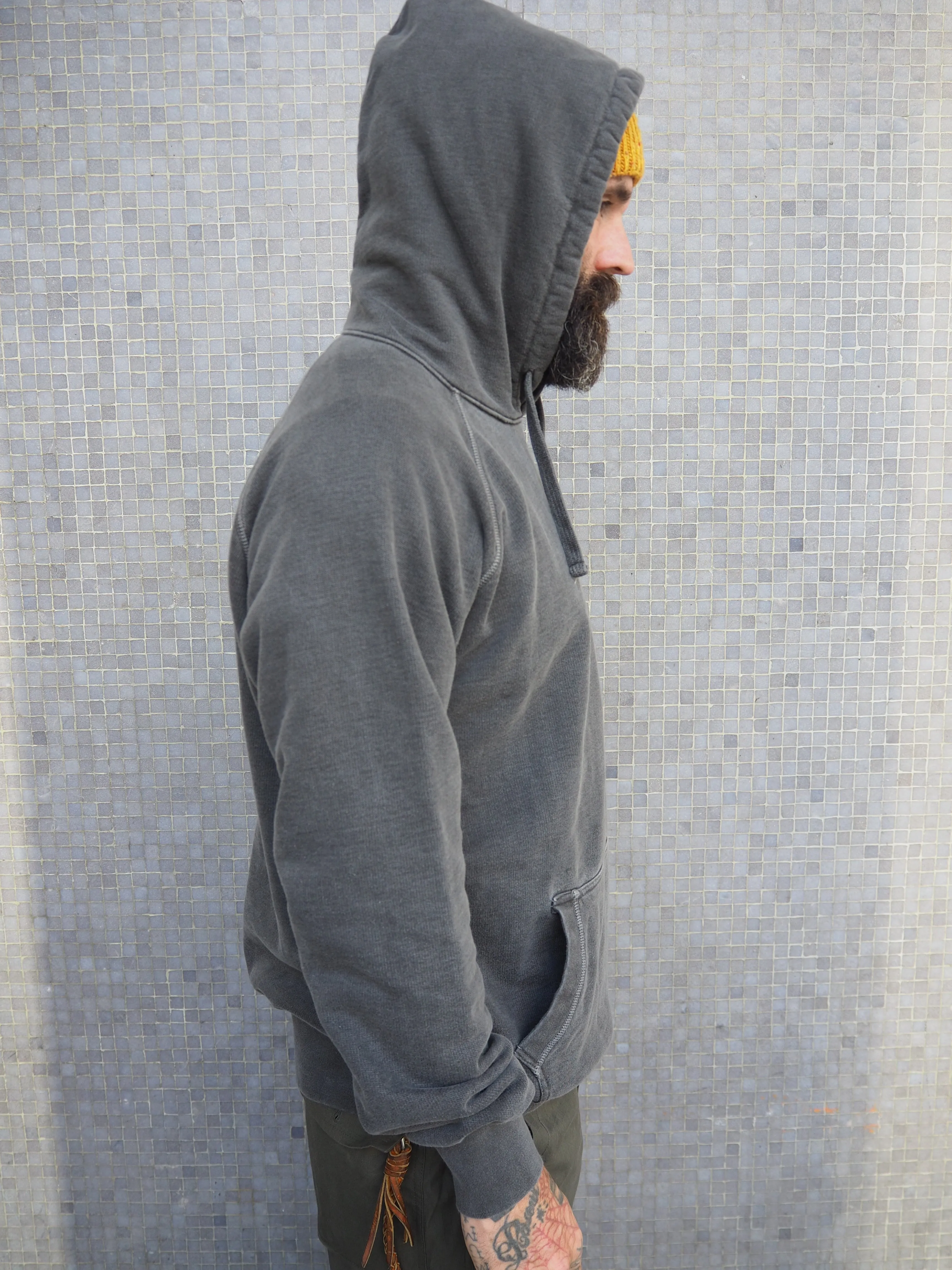 English Hoody - Washed Charcoal sold by Indigo and Goods product image thumbnail 4