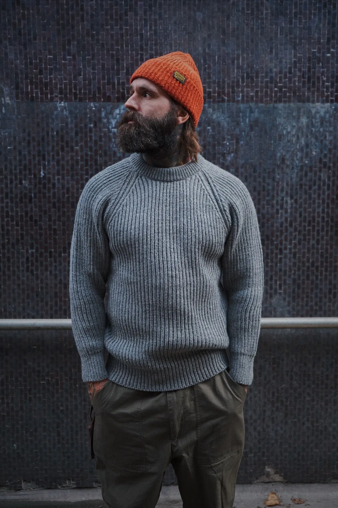 Donegal Wool Beanie - Orange Blaze sold by Indigo and Goods product image thumbnail 5