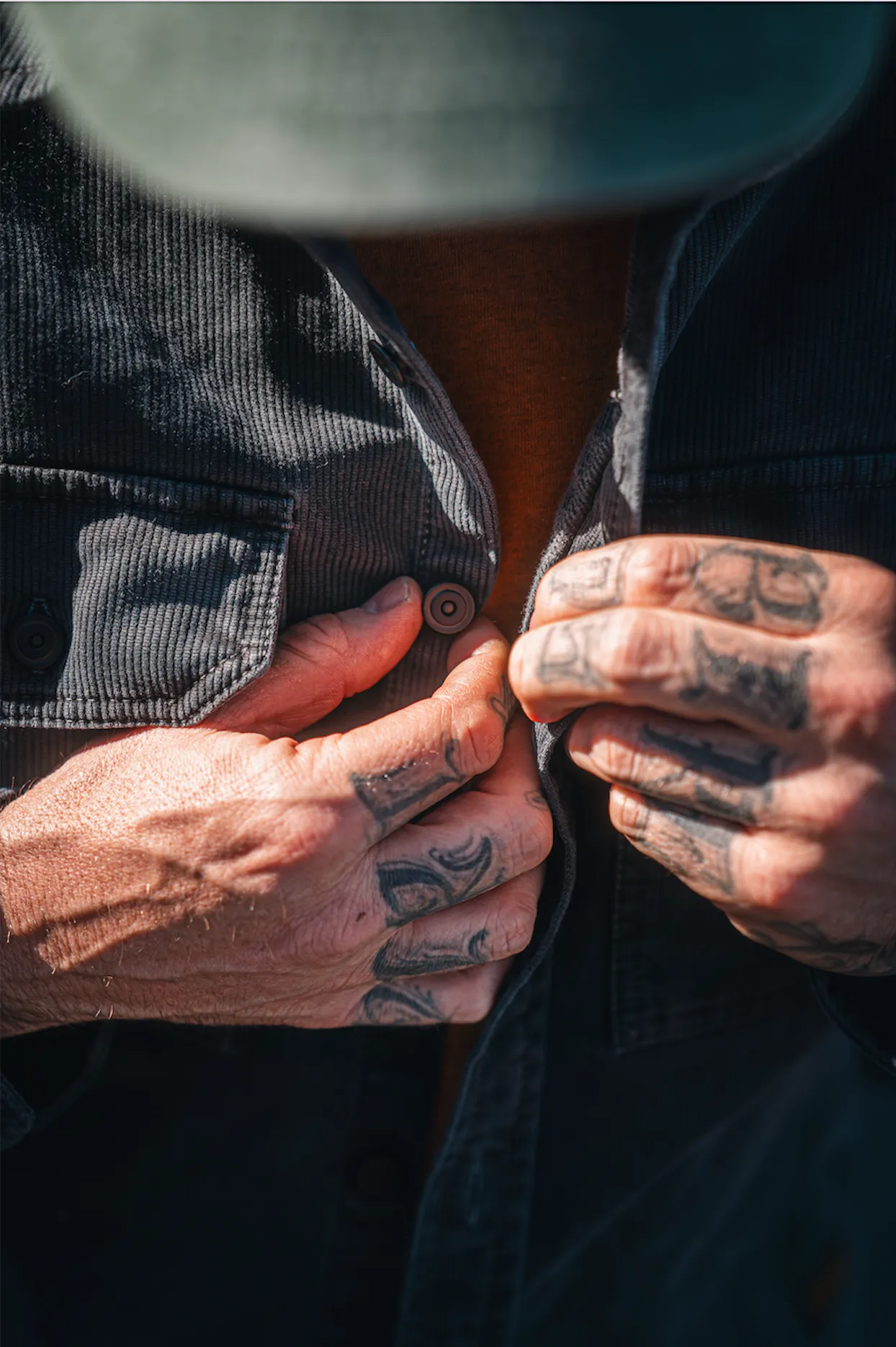 Assault Overshirt- Vintage Dye Smoke Blue sold by Indigo and Goods product image thumbnail 4