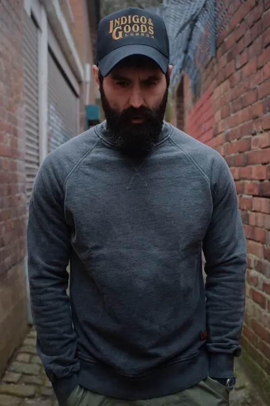 English Sweatshirt - Washed Charcoal sold by Indigo and Goods