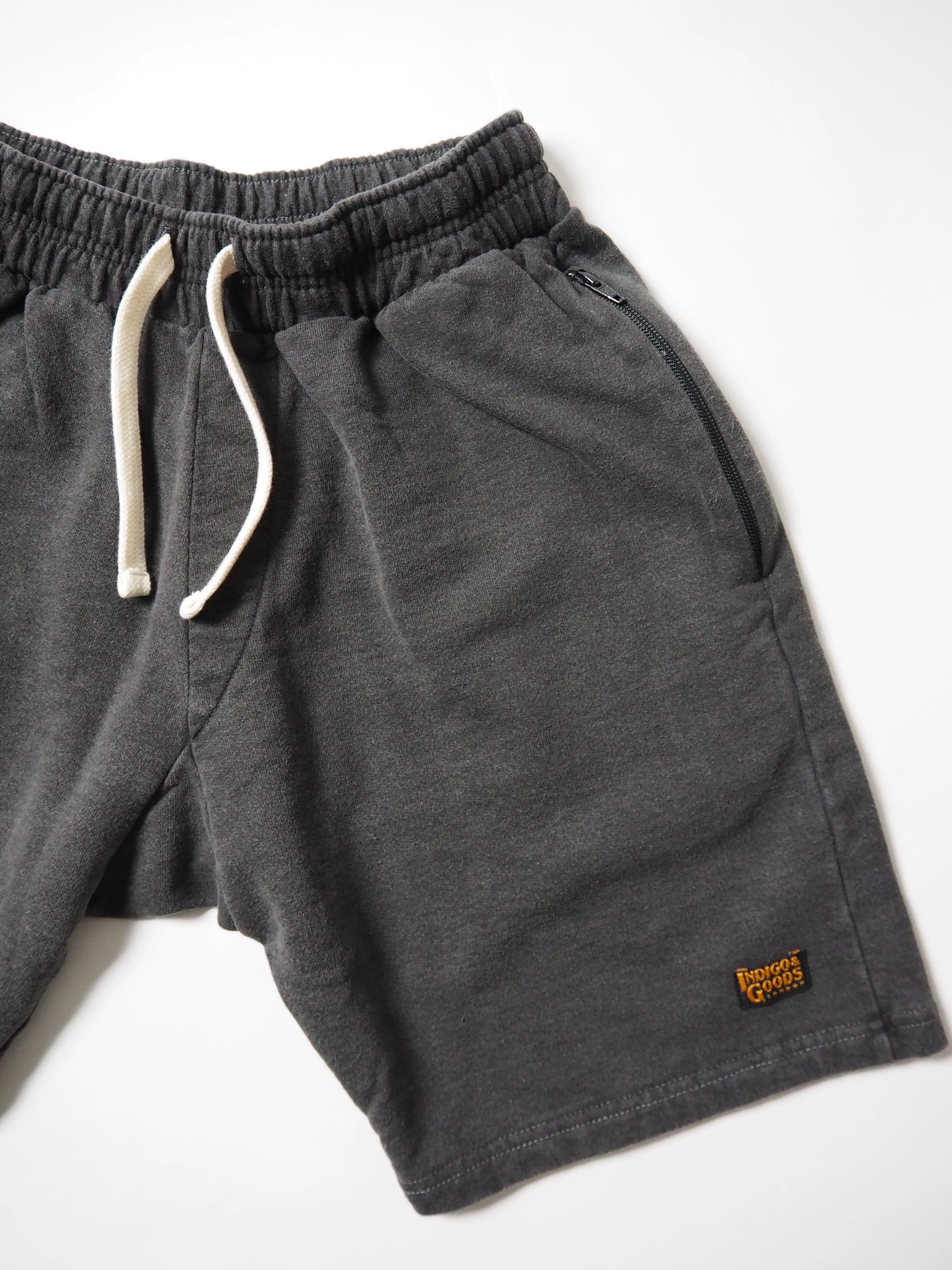 Zip Shorts - Washed Charcoal sold by Indigo and Goods product image thumbnail 5