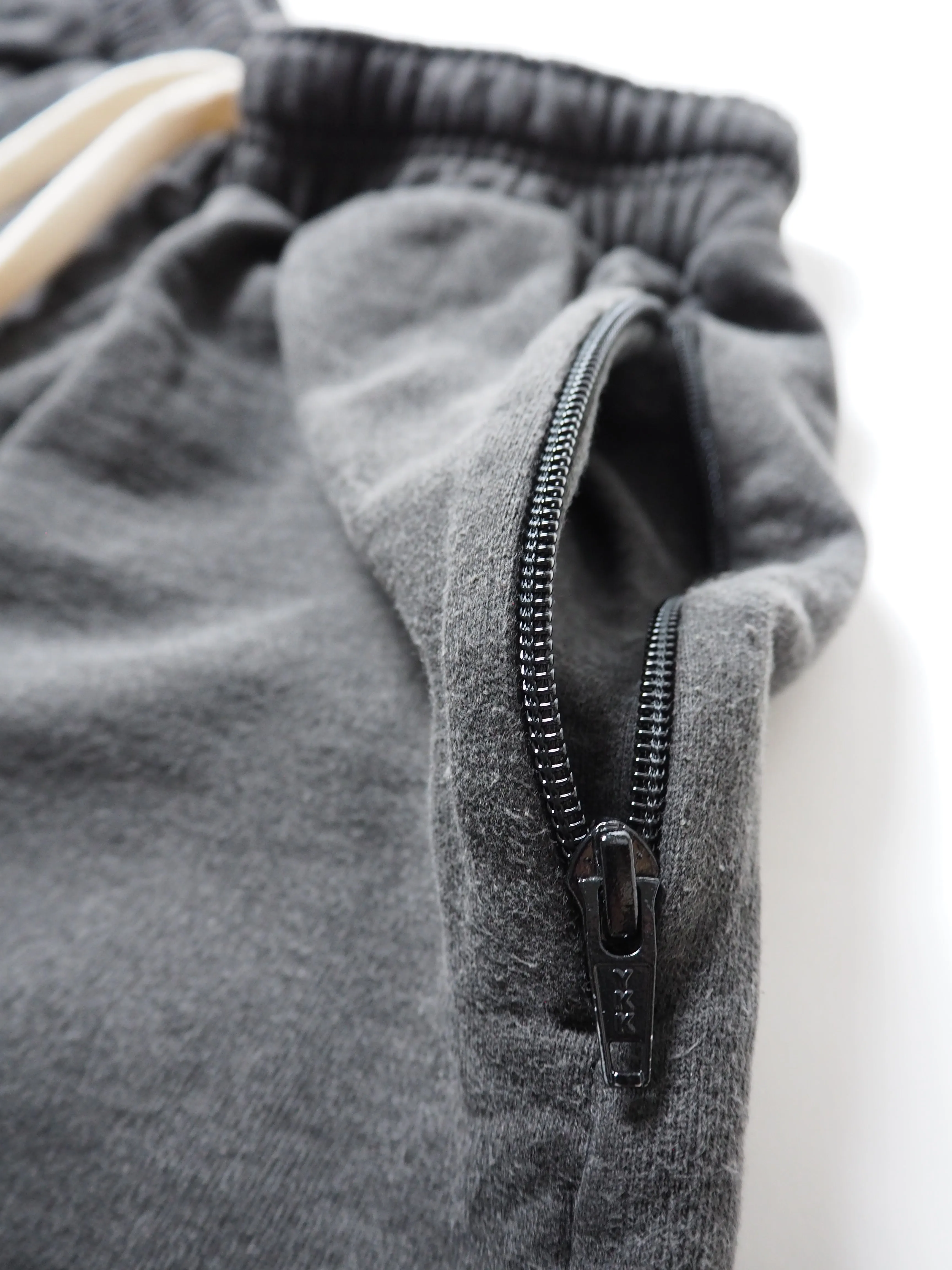 Zip Shorts - Washed Charcoal sold by Indigo and Goods product image thumbnail 4