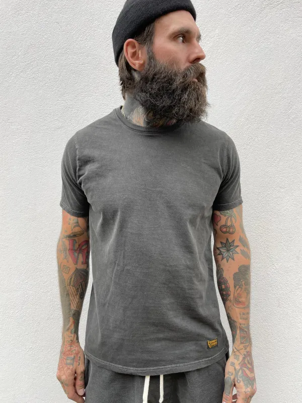 Double Weight Tee - Washed Charcoal sold by Indigo and Goods