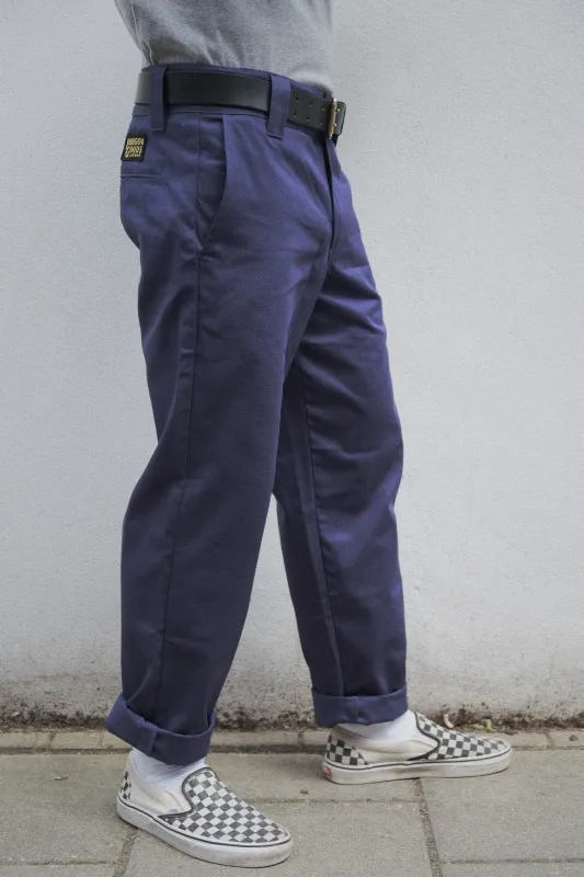 English Worker Trouser - Navy Cotton Twill sold by Indigo and Goods