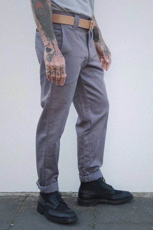 English Worker Trouser - Slate Grey Cotton Twill sold by Indigo and Goods
