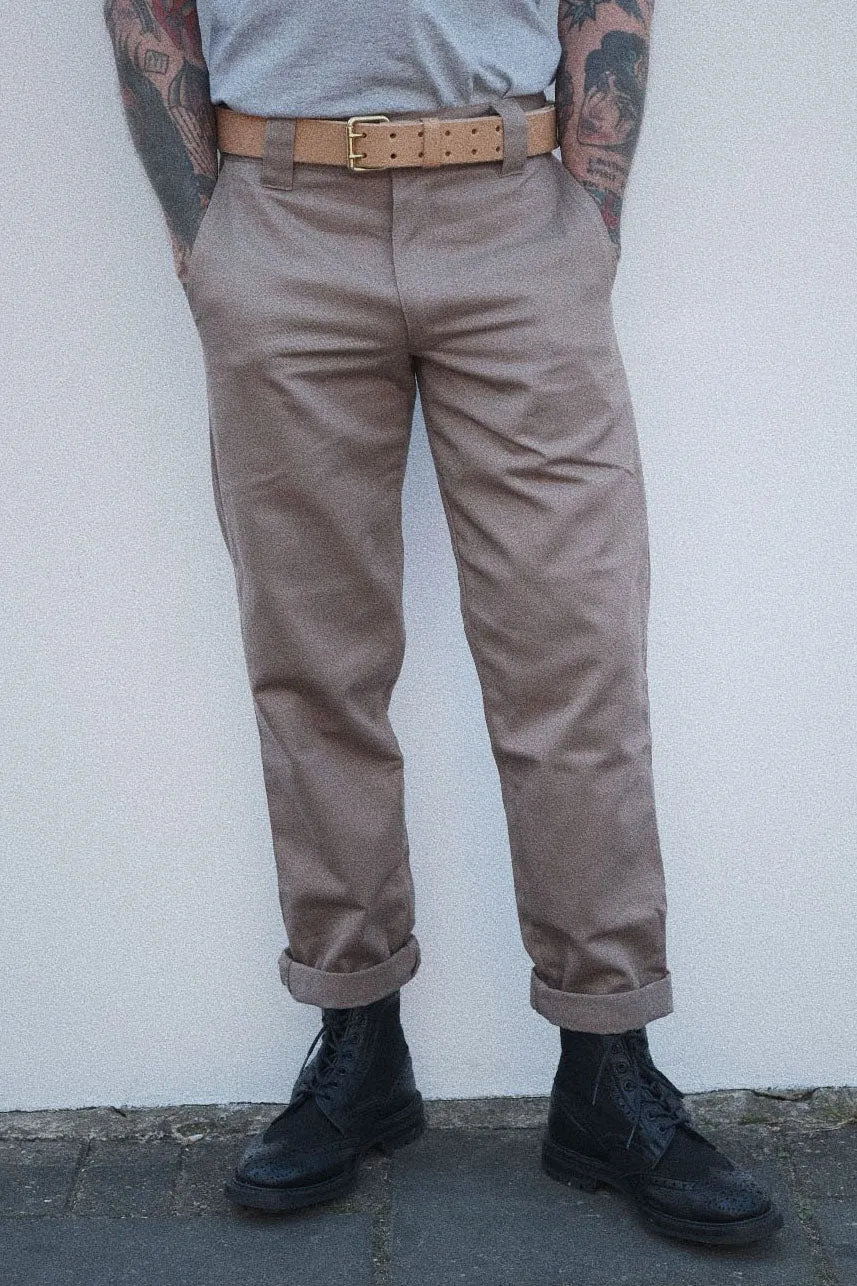 English Worker Trouser - Sand Cotton Twill sold by Indigo and Goods product image thumbnail 2