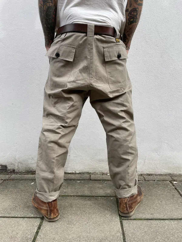 Loose Fatigue - Stone Ripstop sold by Indigo and Goods