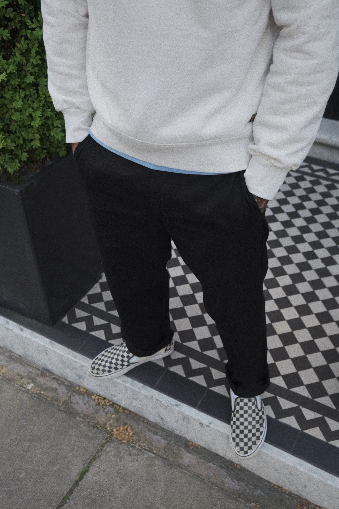 English Worker Trouser - Black Cotton twill sold by Indigo and Goods product image thumbnail 4