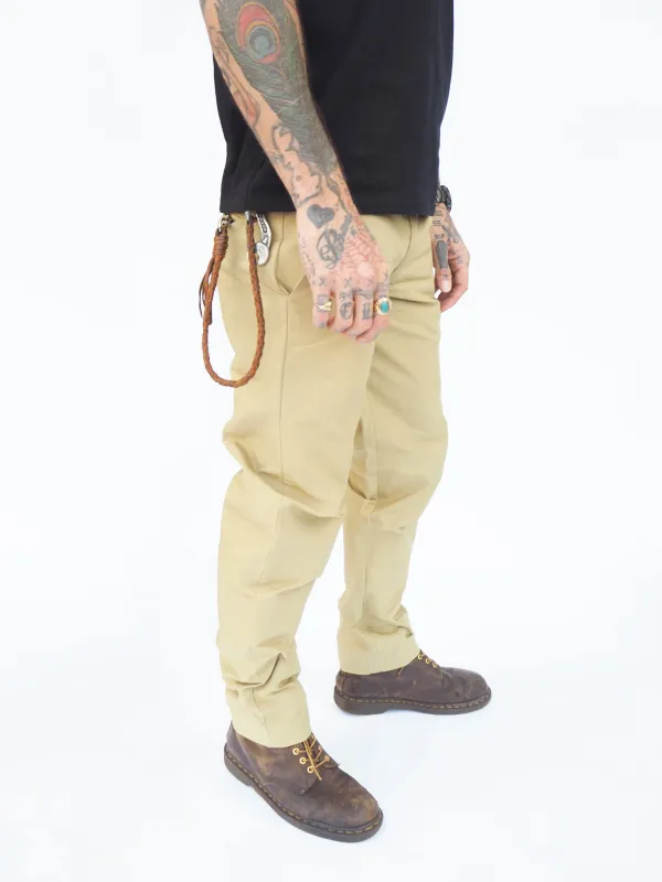 English Worker Trouser - Bullet Cloth Khaki sold by Indigo and Goods
