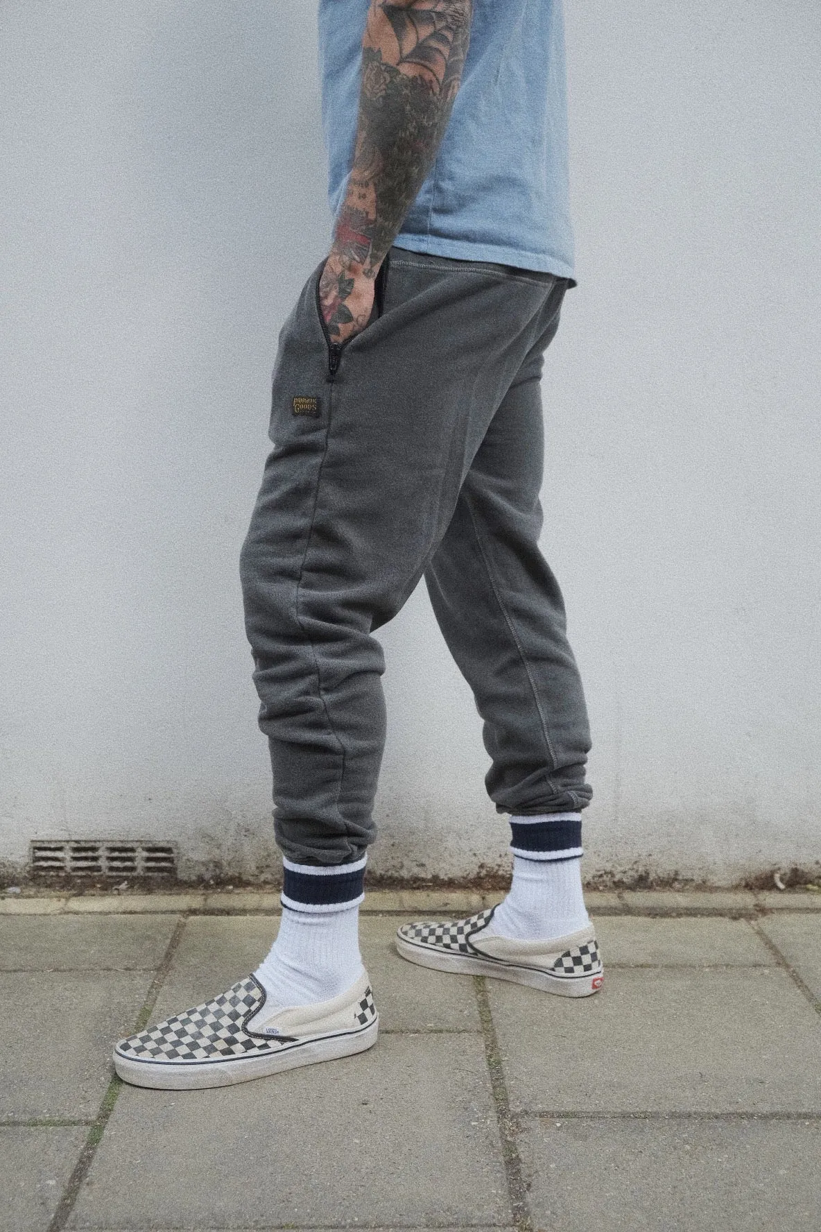 English Jogger - Washed Charcoal sold by Indigo and Goods