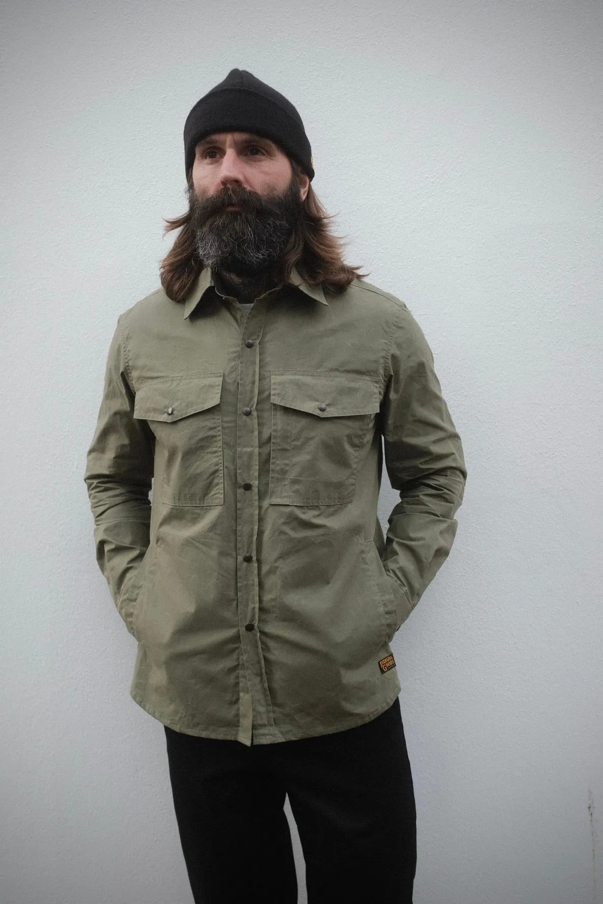 Turbo Shirt Jacket - Weathered Cotton - Jungle Green sold by Indigo and Goods product image thumbnail 4