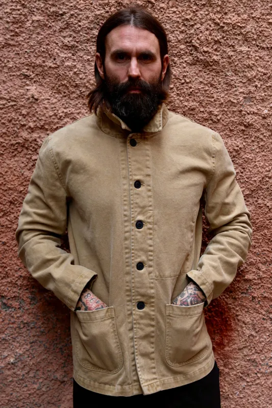 English Worker Jacket - BOX FIT - Sand made by Indigo and Goods