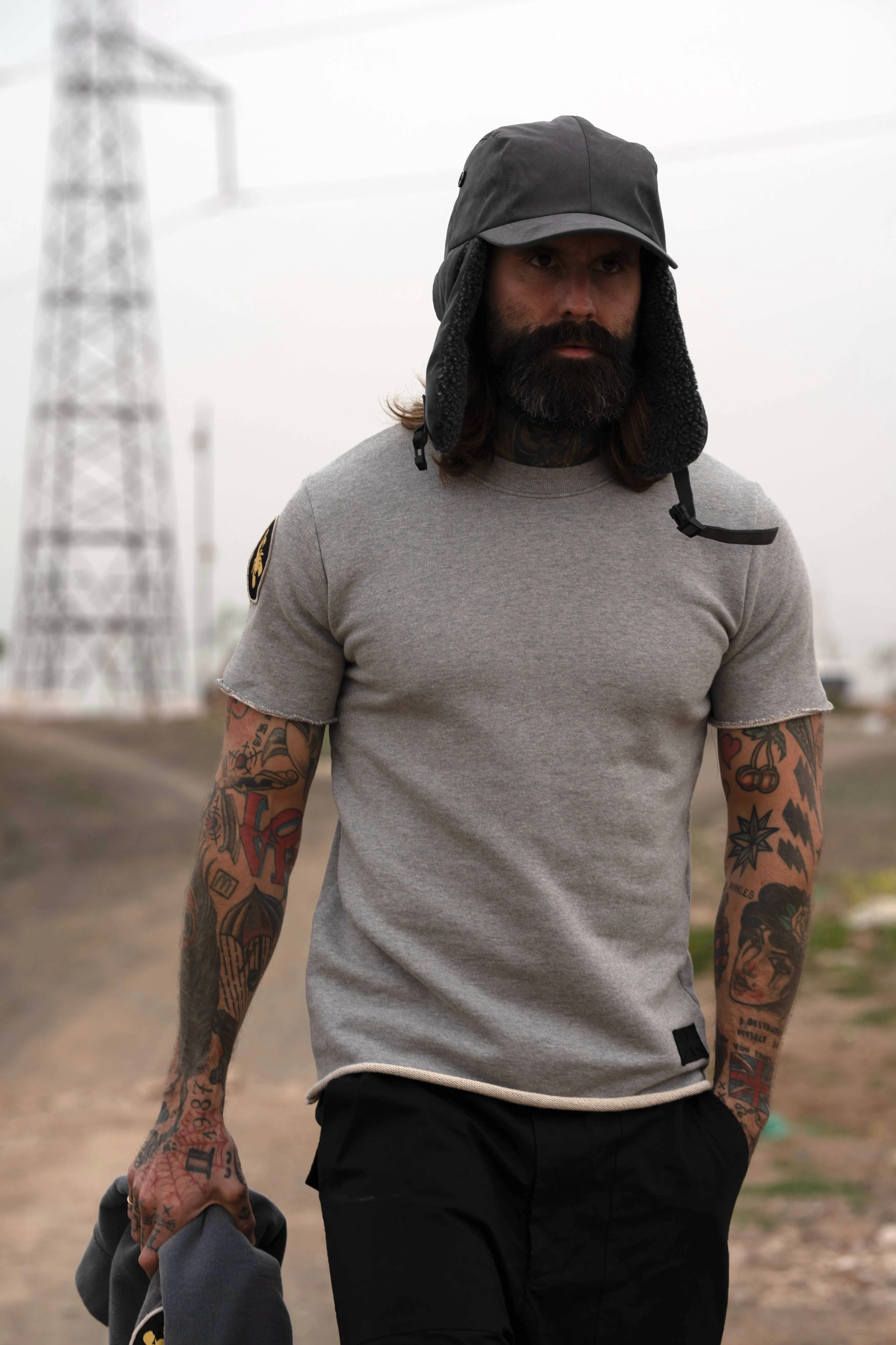 Scorpion Raw Tee - Grey Mix sold by Indigo and Goods