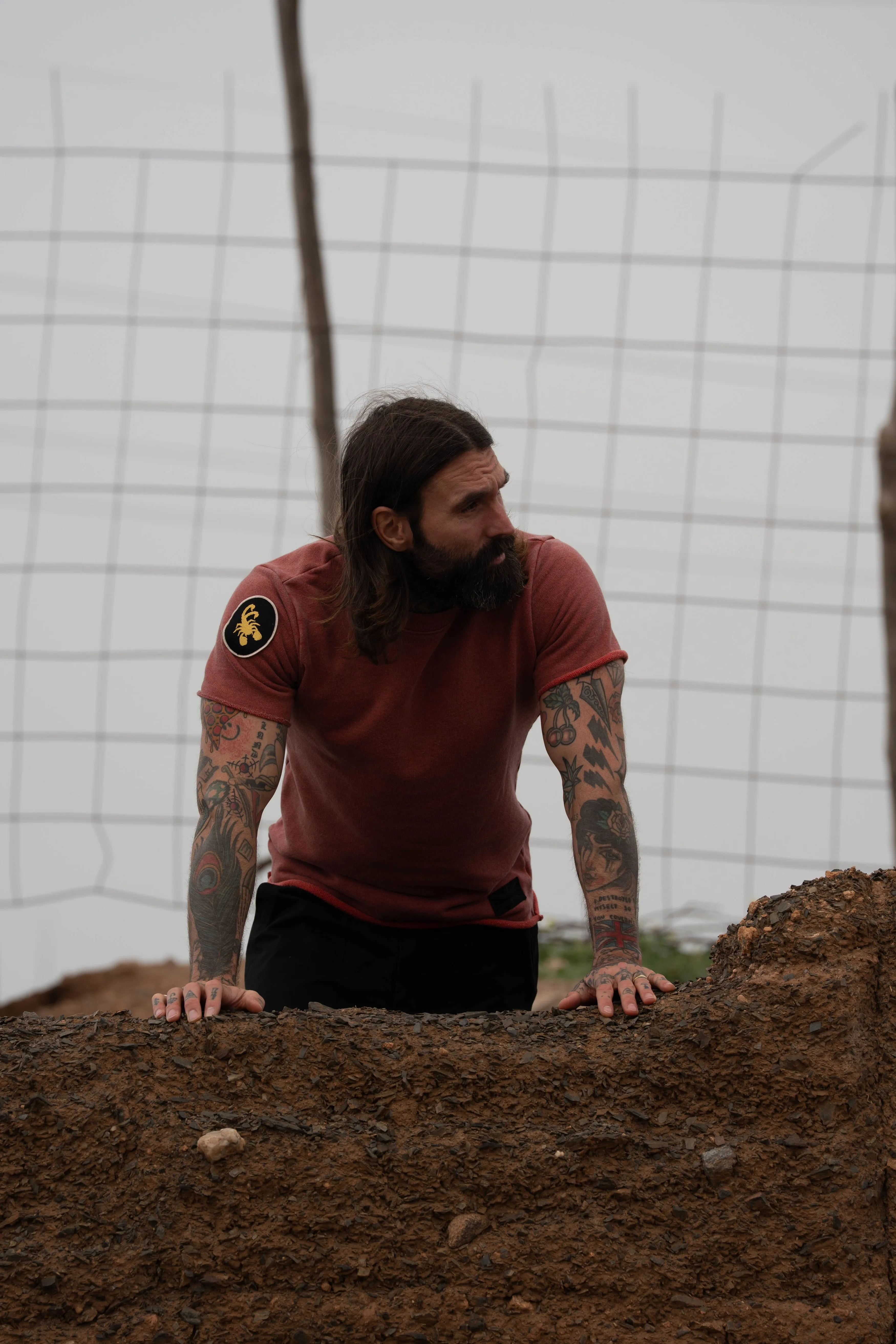 Scorpion Raw Tee - Red Mix sold by Indigo and Goods product image thumbnail 5