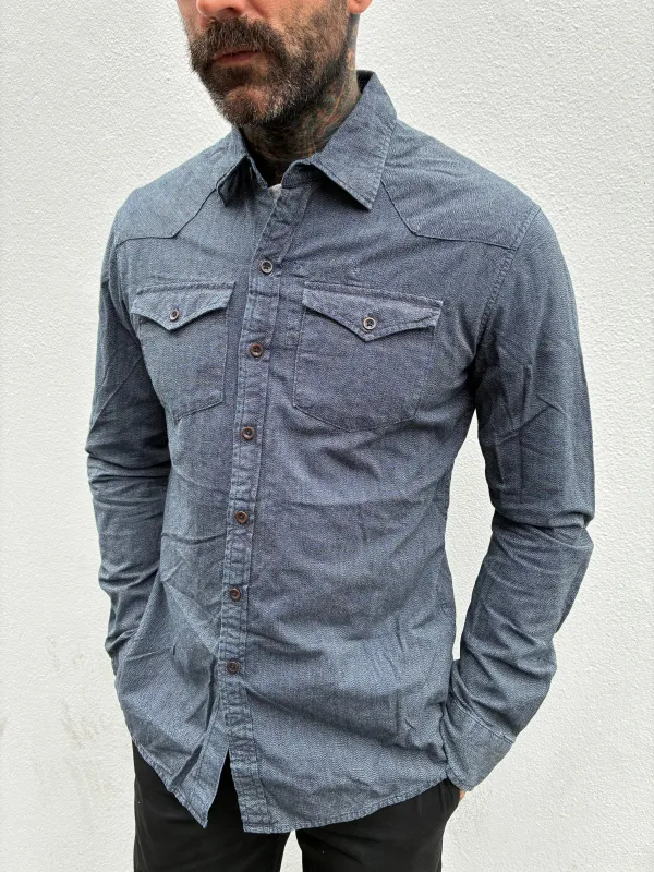Western Shirt - Indigo Twist made by Indigo and Goods