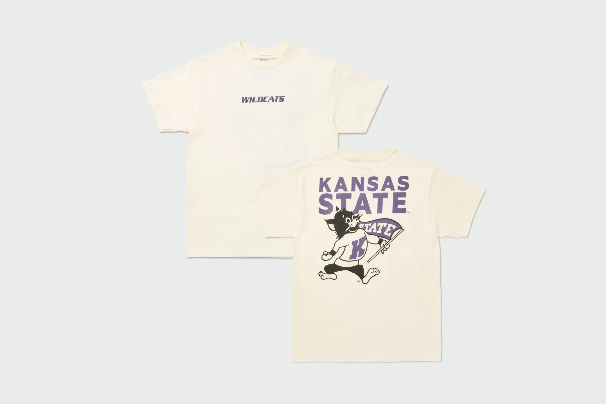 Kansas State Wildcats Mullet Tee made by Sandlot goods