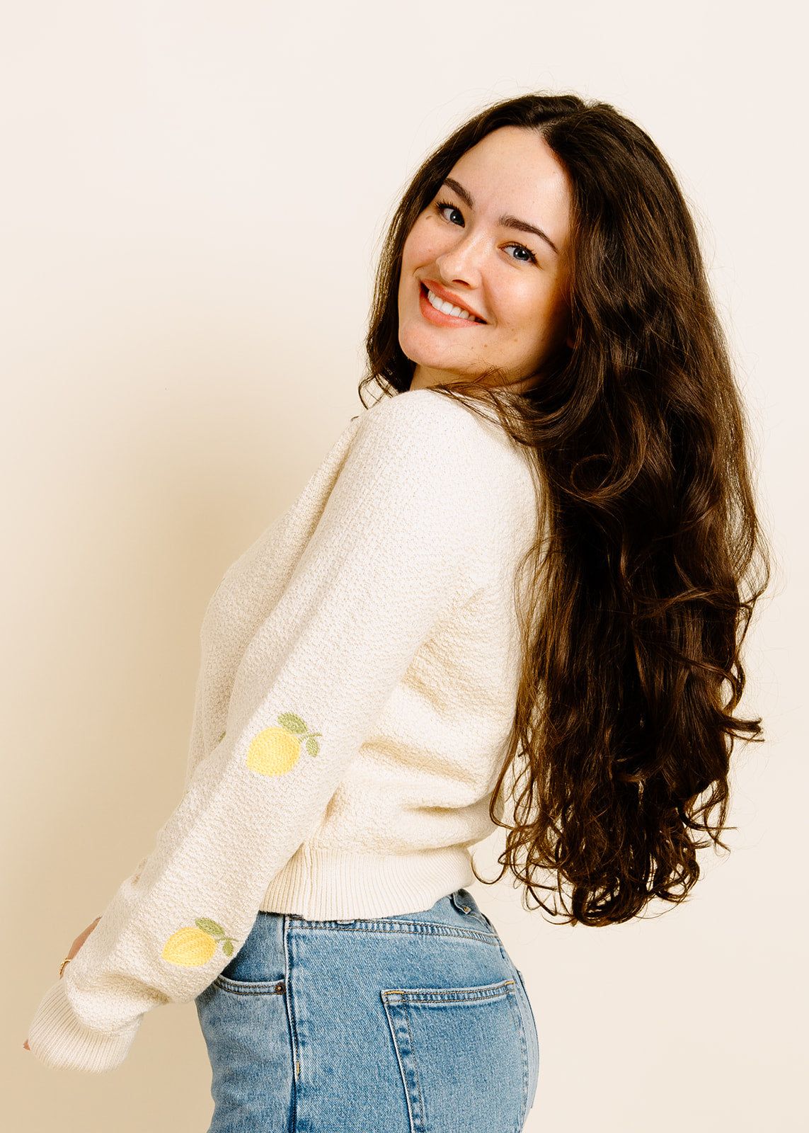 Esme Lemon Cardigan sold by Vinnie Louise product image thumbnail 3