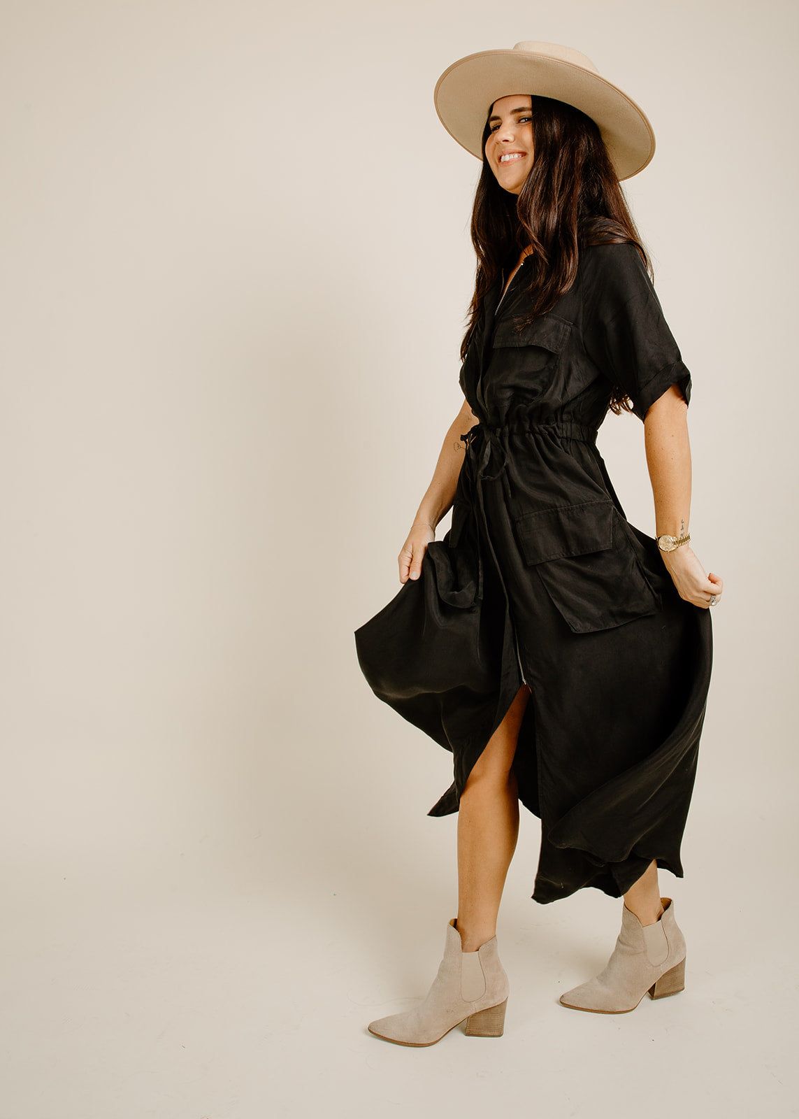 Millie Midi Dress - Black sold by Vinnie Louise