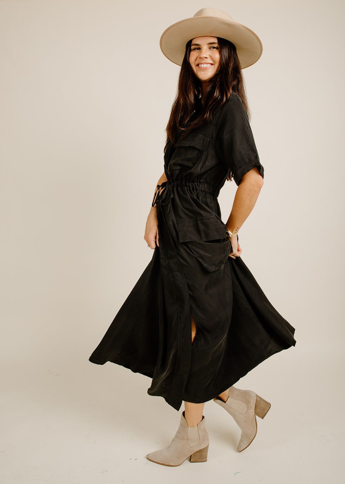 Millie Midi Dress - Black sold by Vinnie Louise product image thumbnail 2
