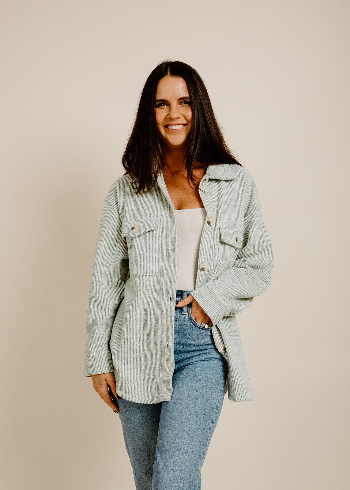 Ida Shacket - Sage sold by Vinnie Louise product image thumbnail 2