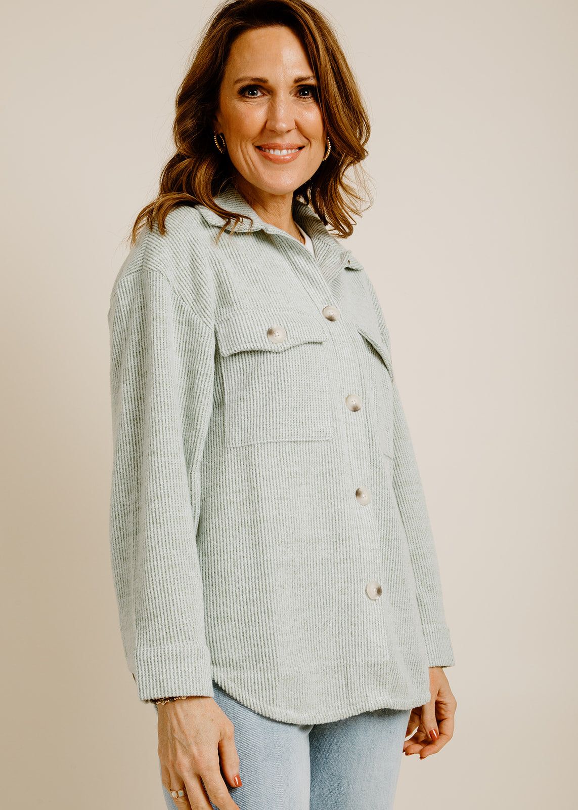 Ida Shacket - Sage sold by Vinnie Louise product image thumbnail 3