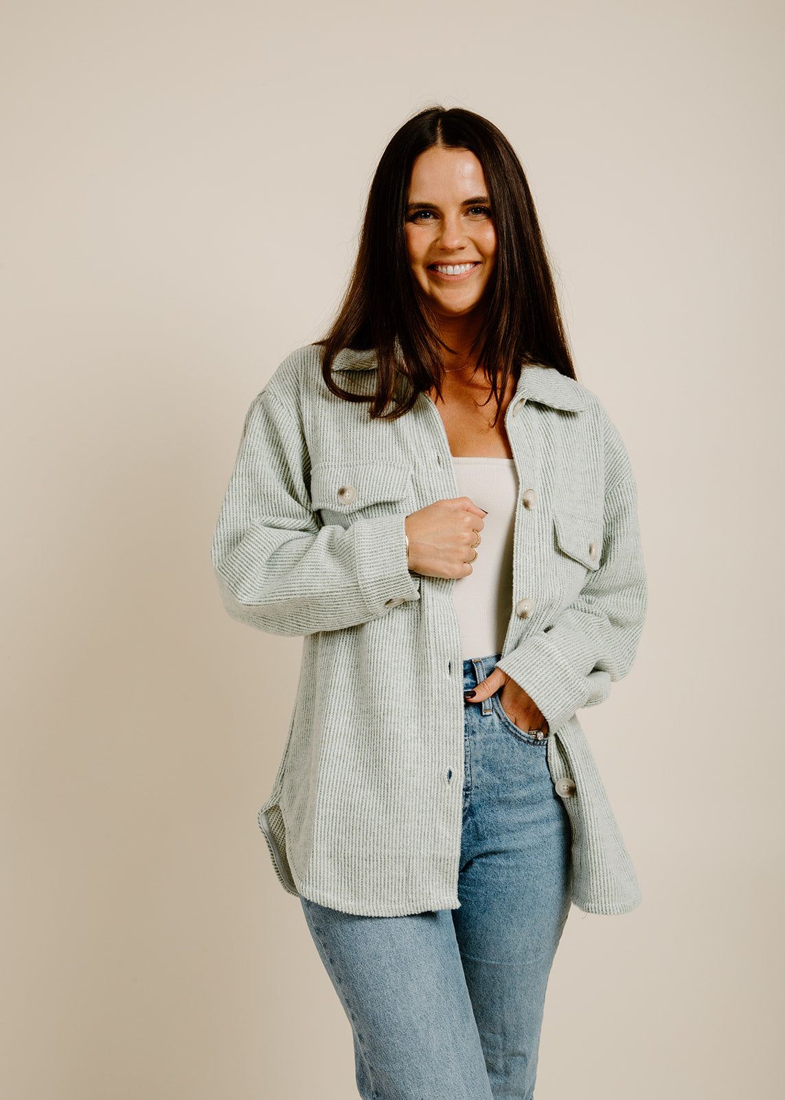 Ida Shacket - Sage sold by Vinnie Louise product image thumbnail 6