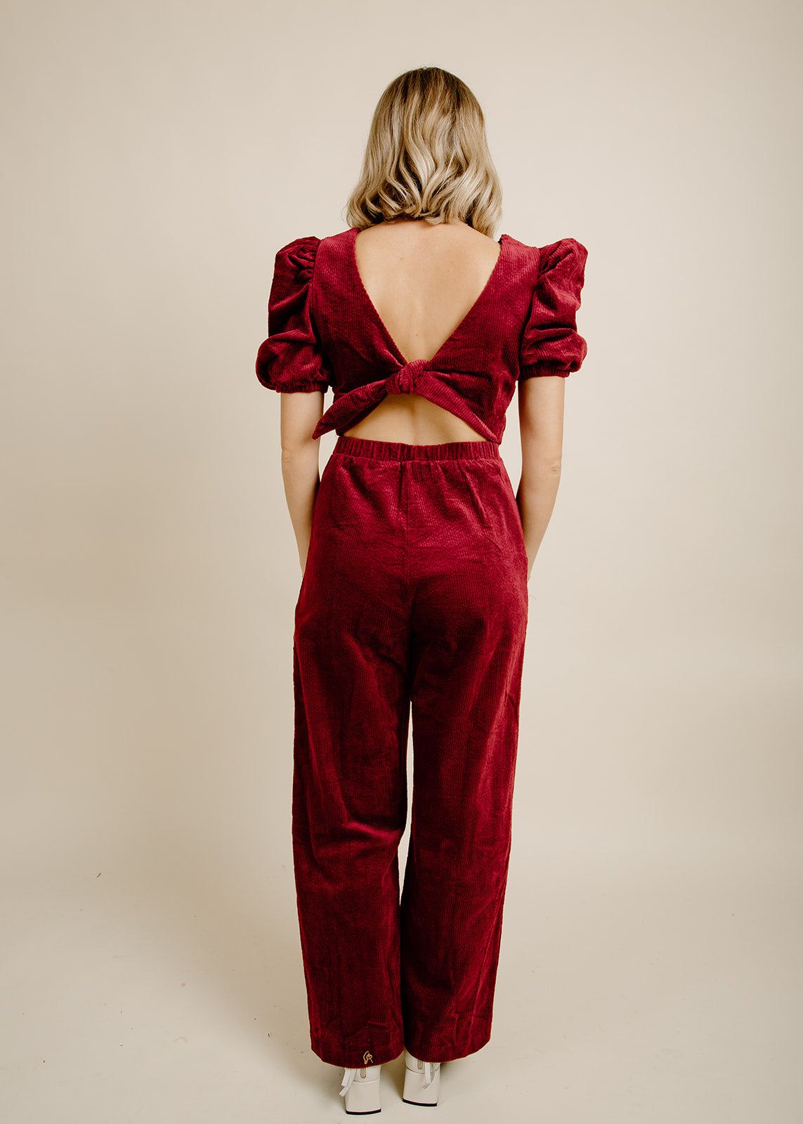 Kate Jumpsuit - Burgundy sold by Vinnie Louise product image thumbnail 2