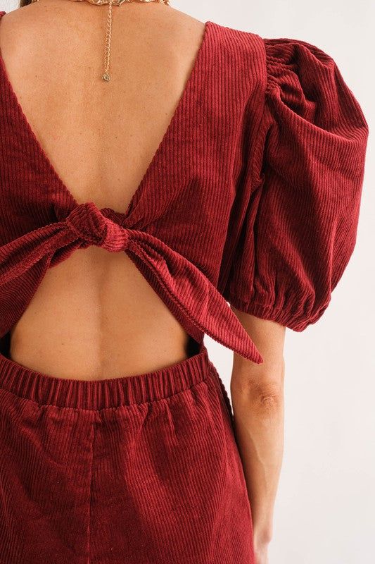 Kate Jumpsuit - Burgundy sold by Vinnie Louise product image thumbnail 6