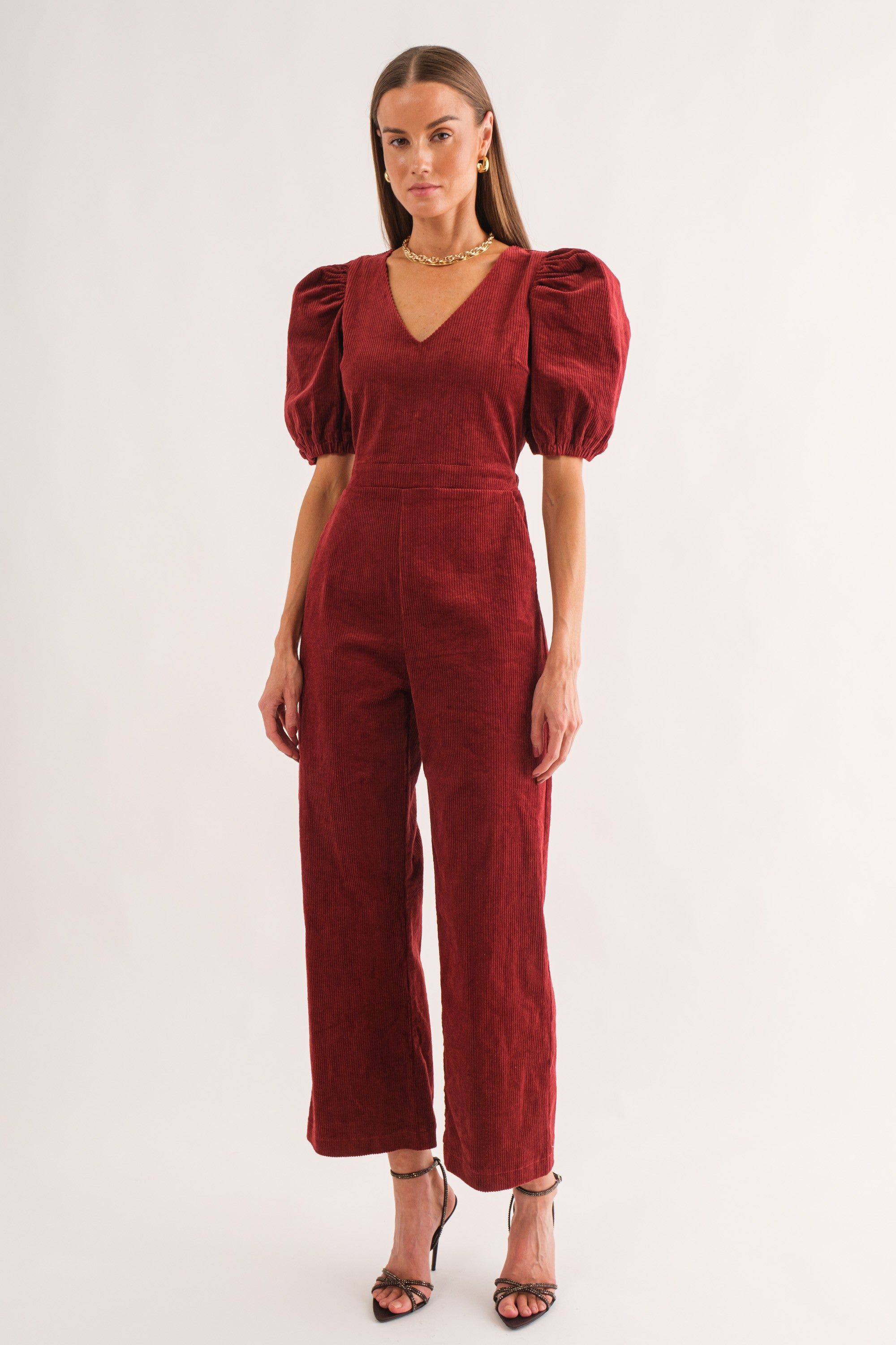 Kate Jumpsuit - Burgundy sold by Vinnie Louise product image thumbnail 4