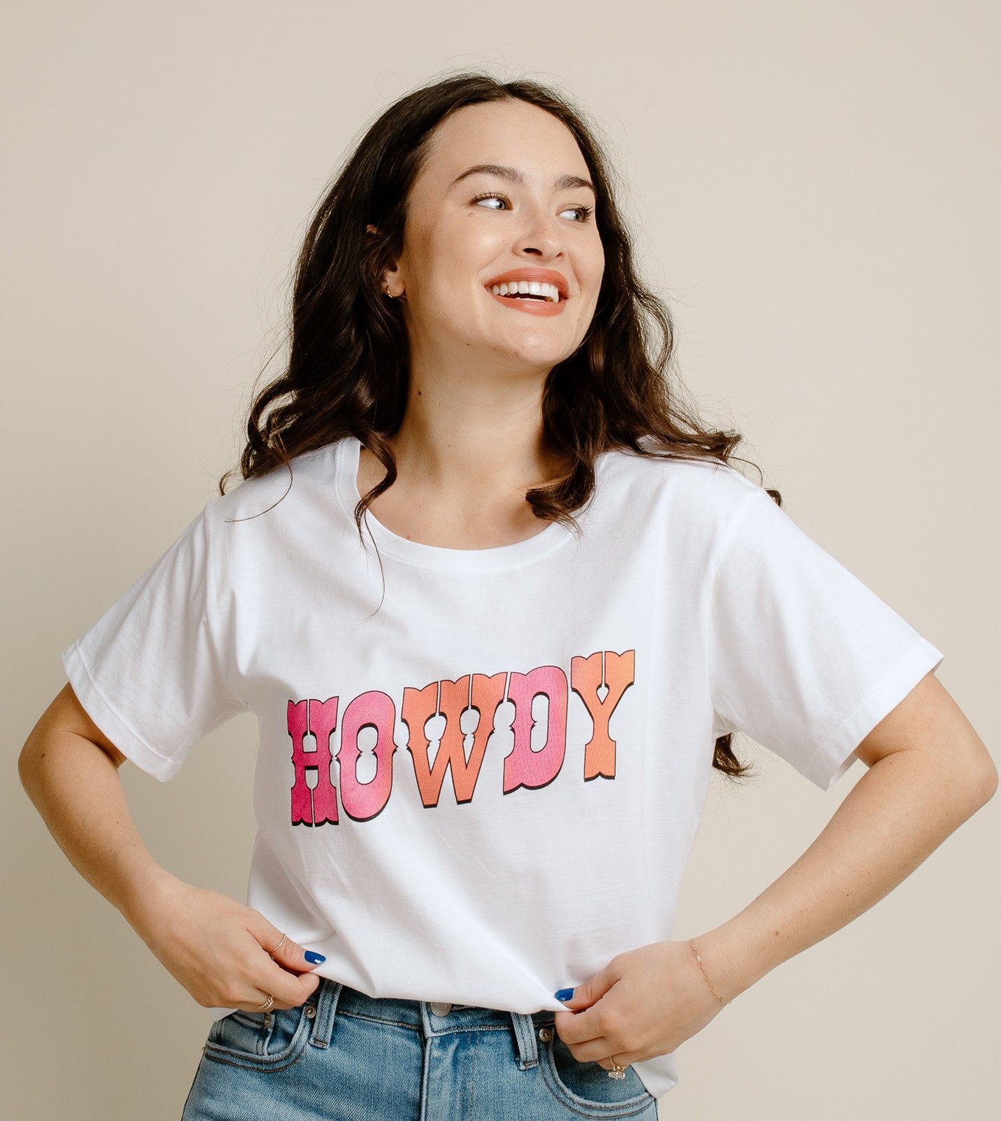 Howdy Cropped Tee sold by Vinnie Louise product image thumbnail 3