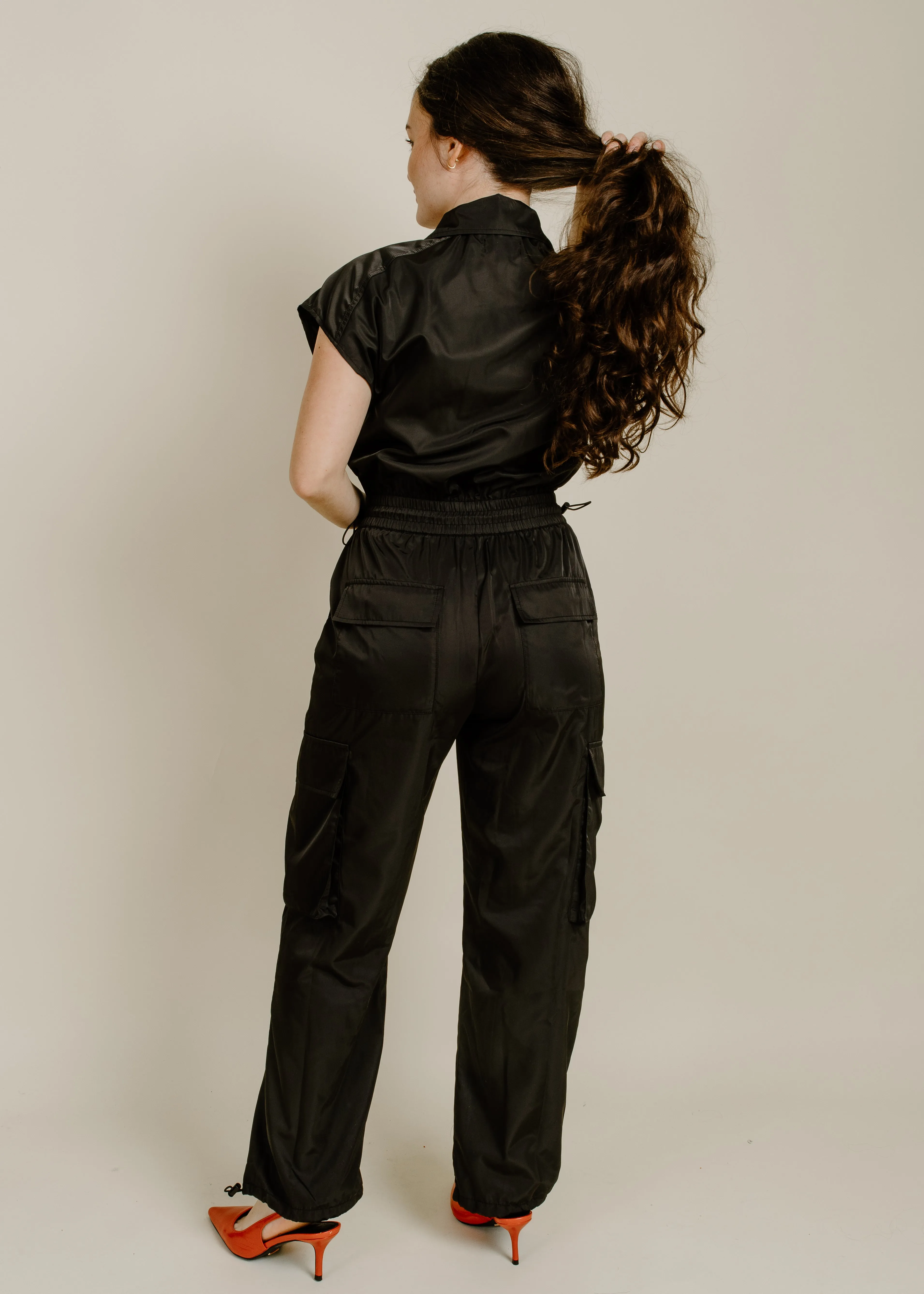 Jade Cargo Jumpsuit - Black sold by Vinnie Louise product image thumbnail 5