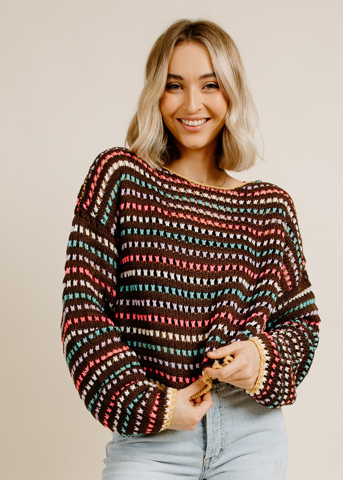 Savannah Sweater - Brown sold by Vinnie Louise