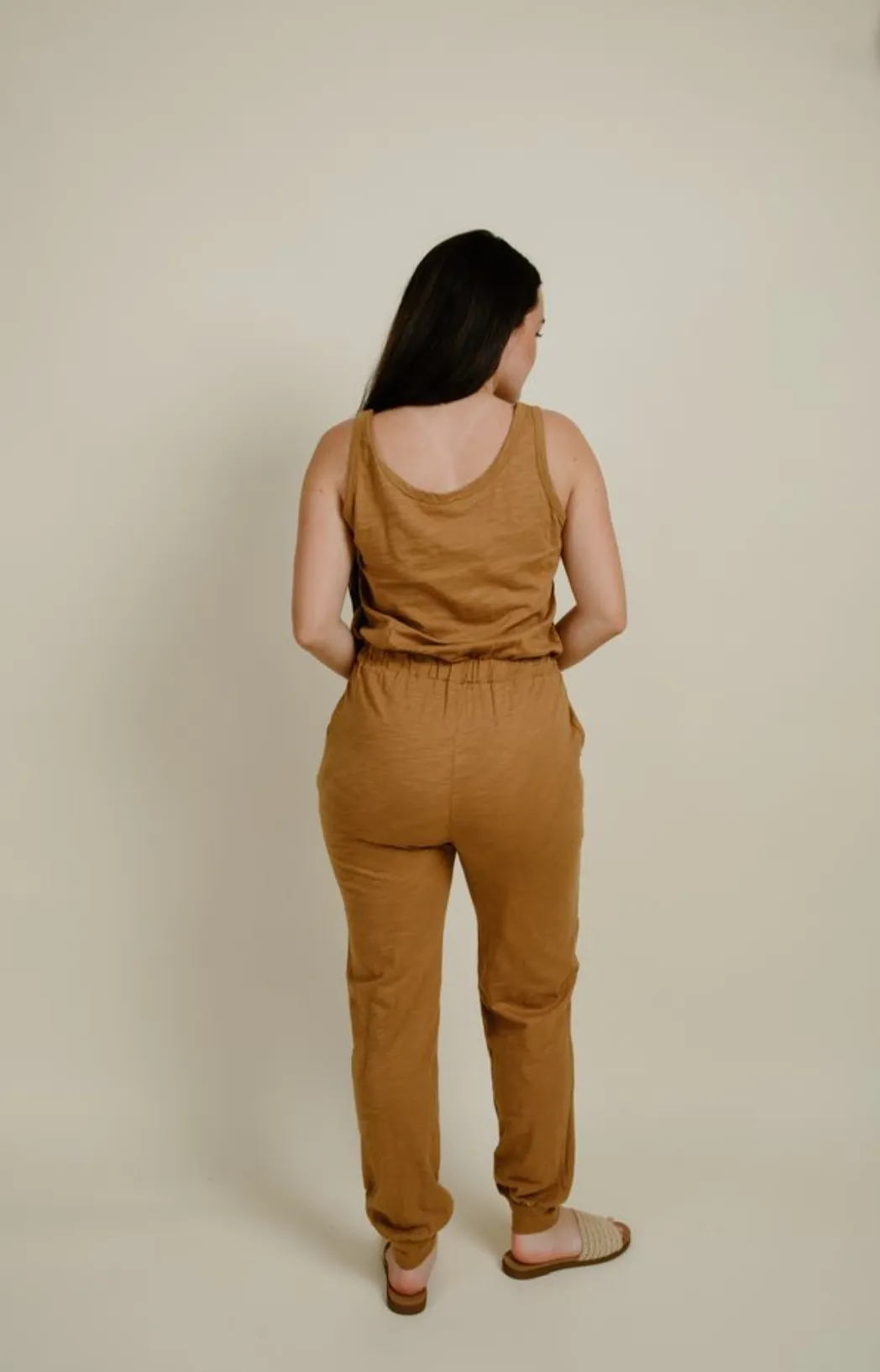 Camden Cozy Jumpsuit + Cardigan Set - Butter Scotch sold by Vinnie Louise product image thumbnail 5
