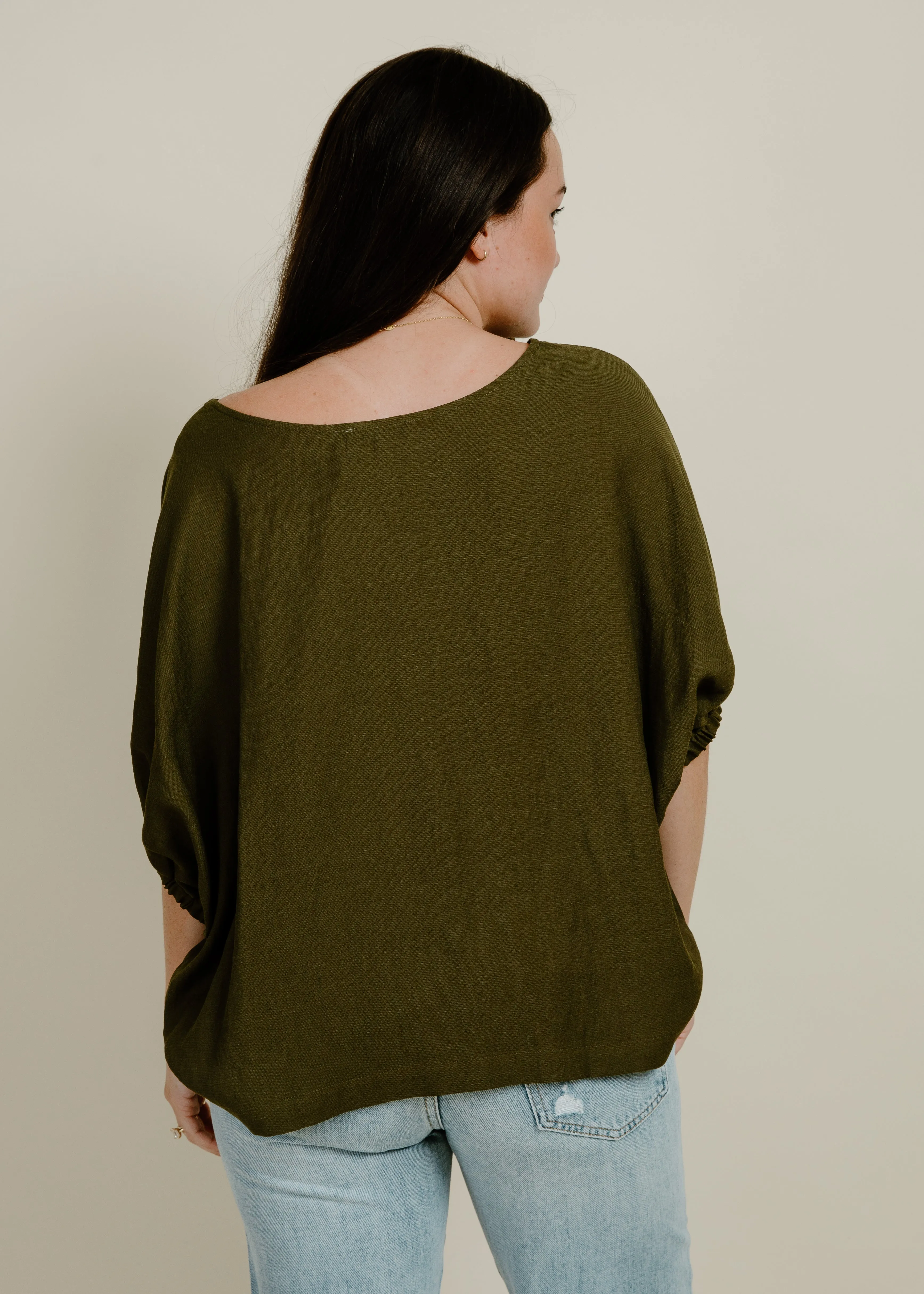 Cecilia Top - Olive sold by Vinnie Louise product image thumbnail 3