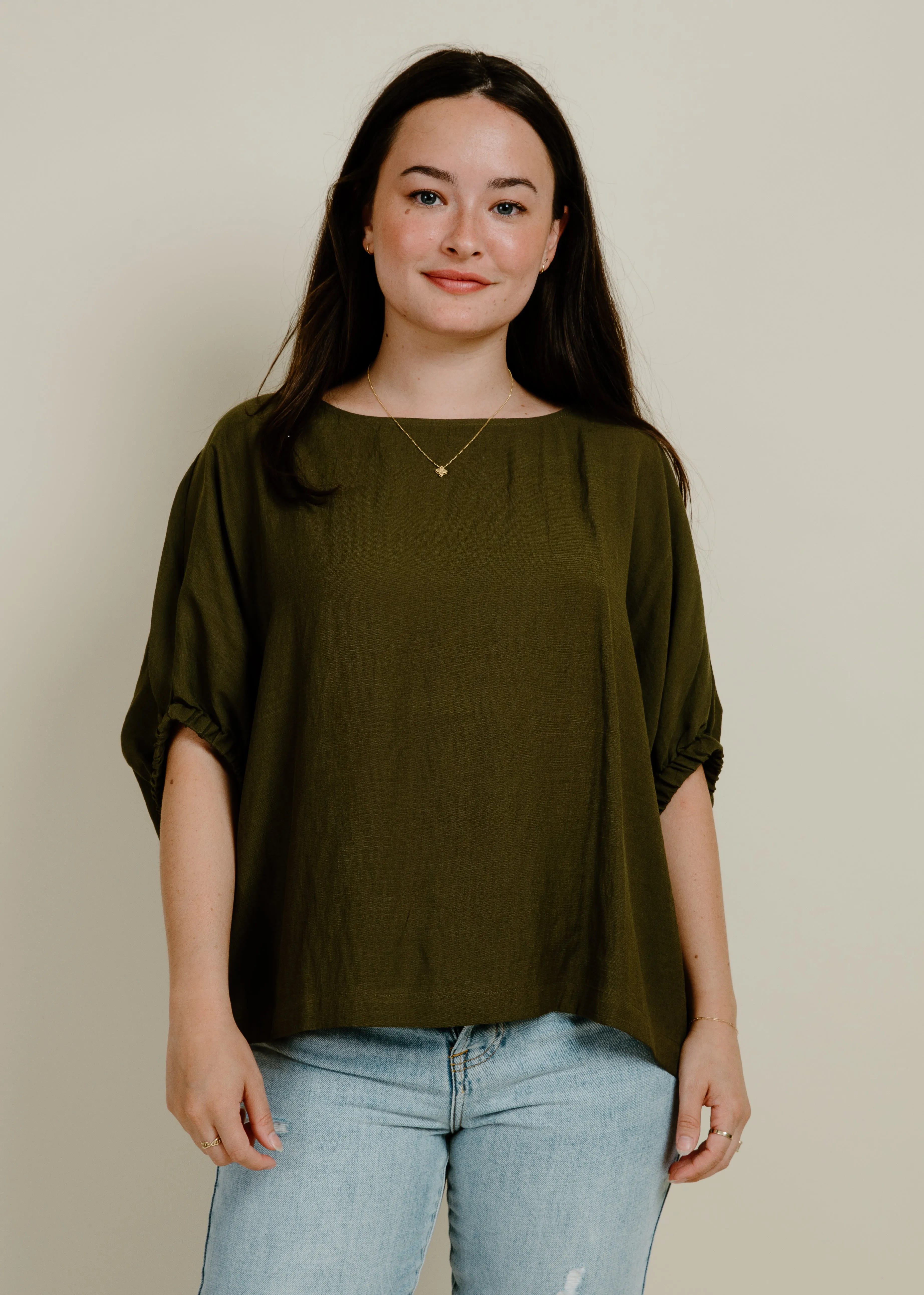 Cecilia Top - Olive sold by Vinnie Louise product image thumbnail 4