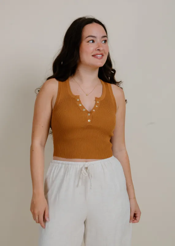 Aspen Crop Top - Caramel sold by Vinnie Louise