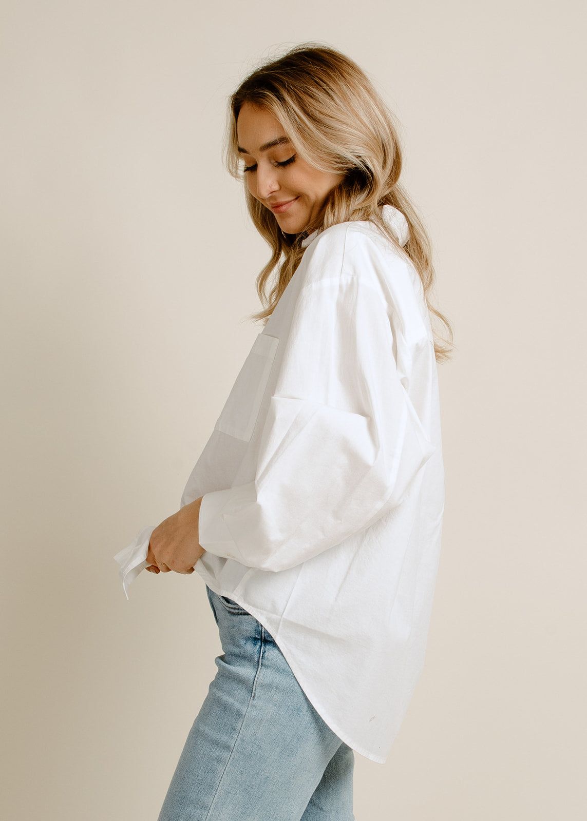 Sloane Button Down Shirt - White sold by Vinnie Louise product image thumbnail 2