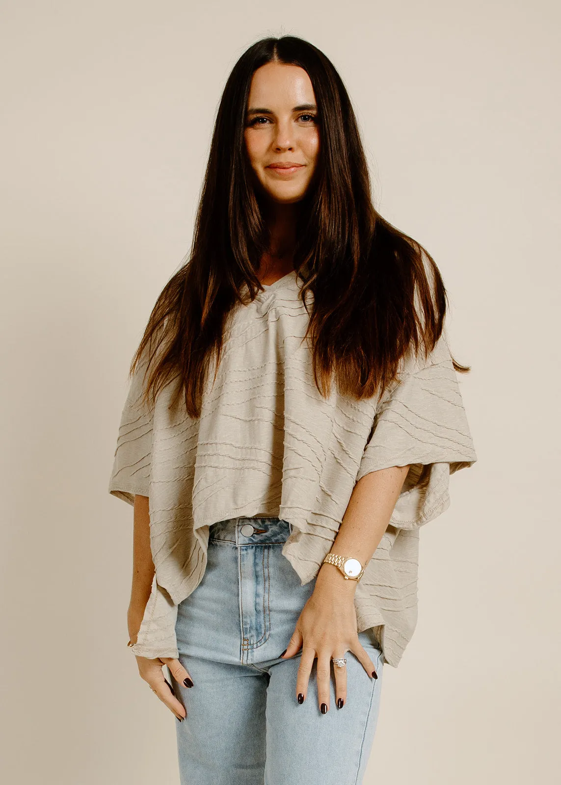 Taylor Top - Taupe sold by Vinnie Louise product image thumbnail 3