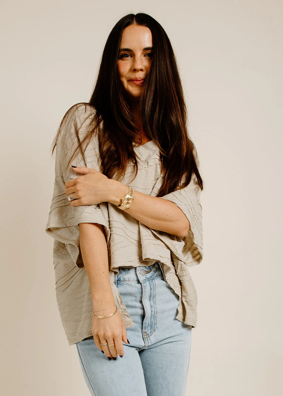 Taylor Top - Taupe sold by Vinnie Louise