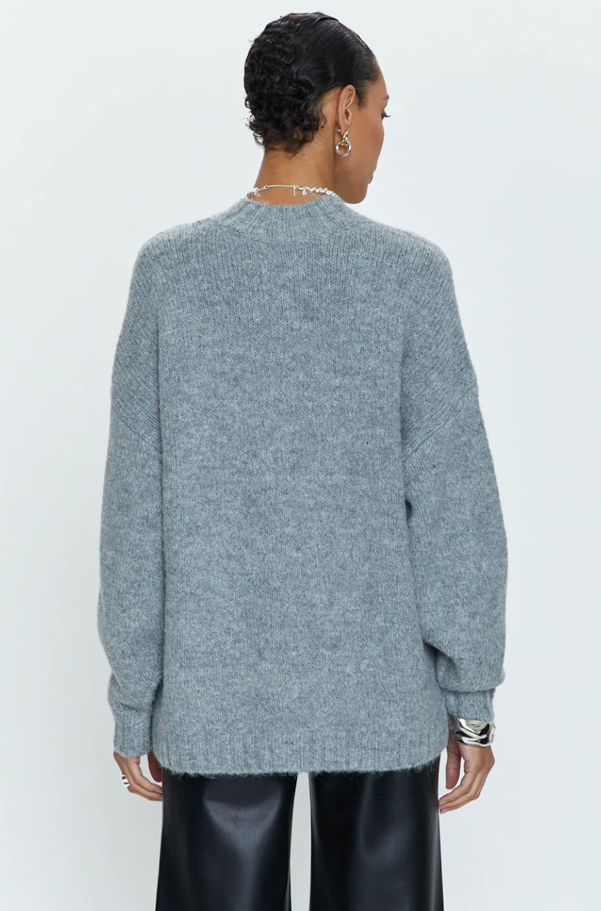 Carlen Mock Neck Sweater- Grey sold by Vinnie Louise product image thumbnail 2