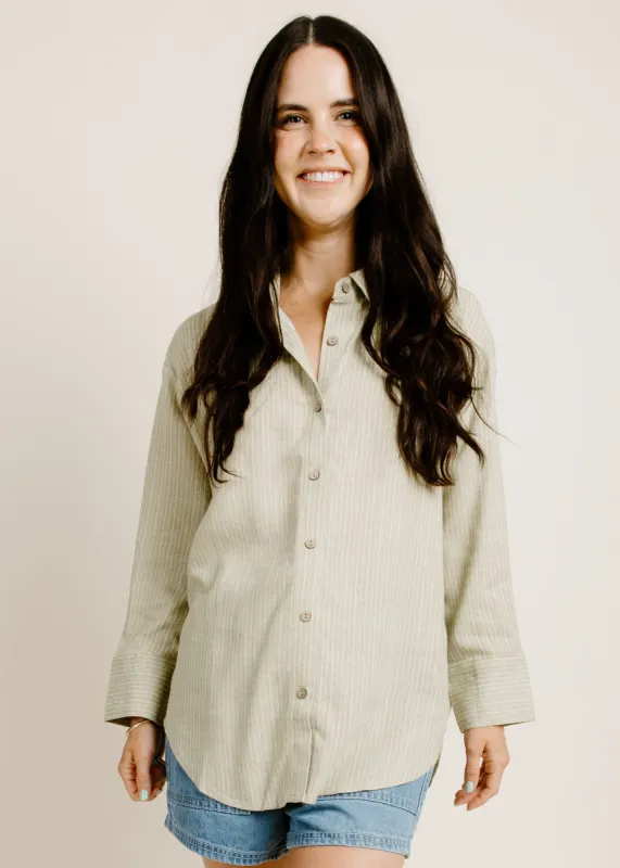 McGuire Button Up - Olive made by Blu Pepper