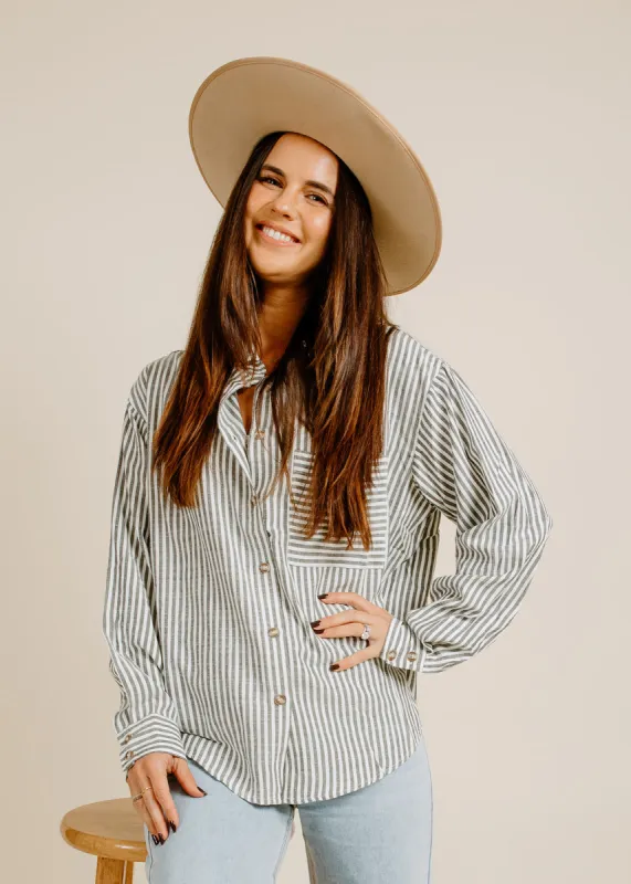 High Hopes Button-Down - Black made by By Together