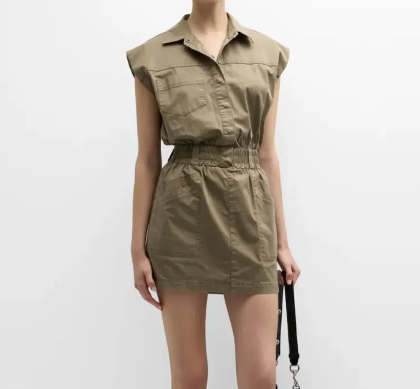 ROSIE MINI DRESS - OLIVE sold by Vinnie Louise