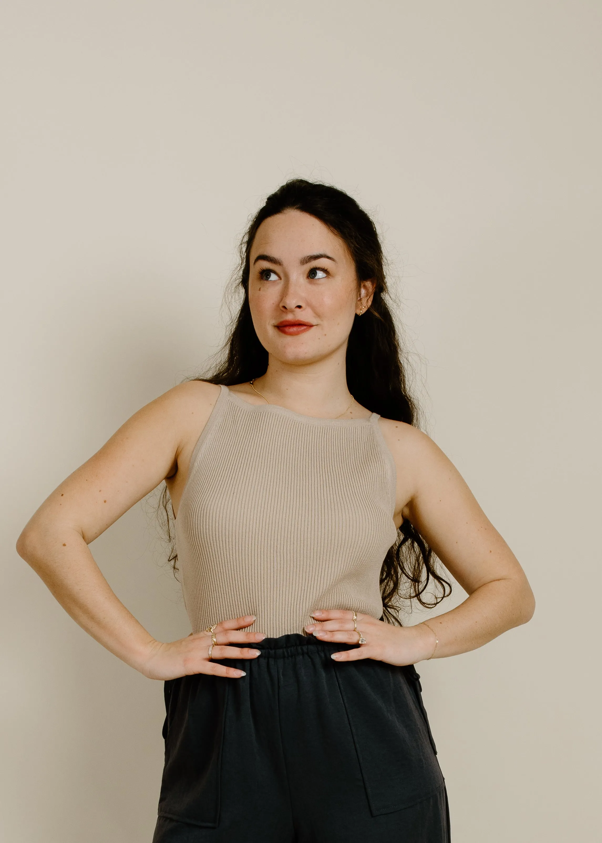 Zara Tank - Taupe sold by Vinnie Louise product image thumbnail 2