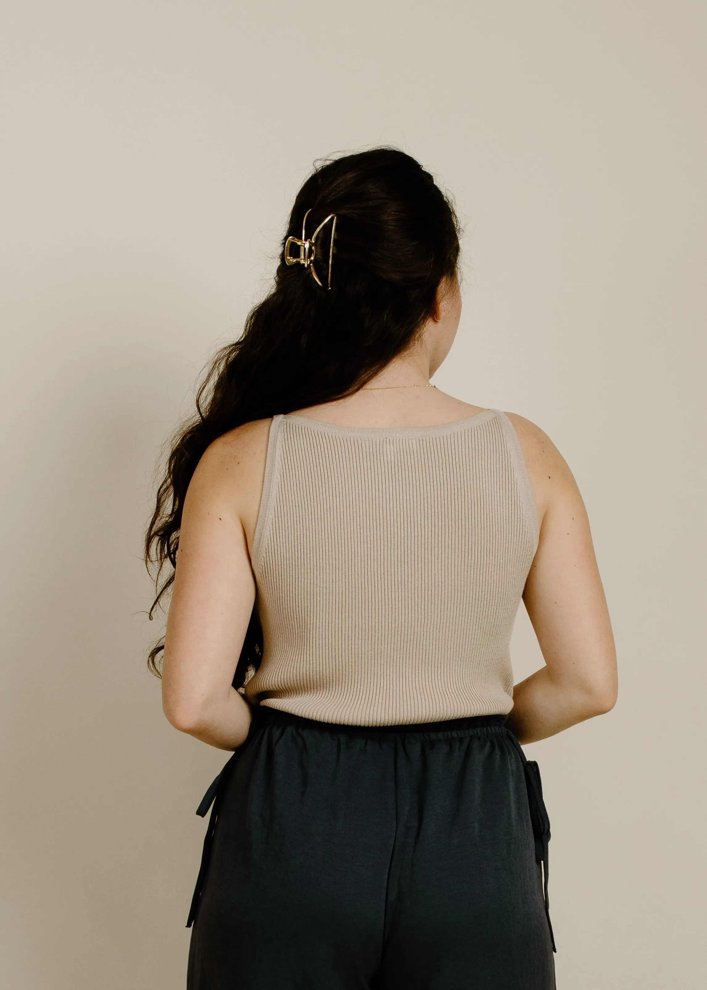 Zara Tank - Taupe sold by Vinnie Louise product image thumbnail 4