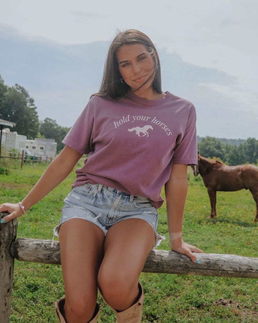 Hold Your Horses Tee sold by Vinnie Louise product image thumbnail 3