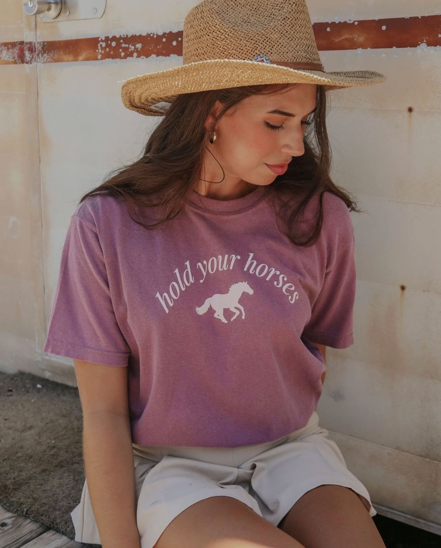 Hold Your Horses Tee sold by Vinnie Louise product image thumbnail 4