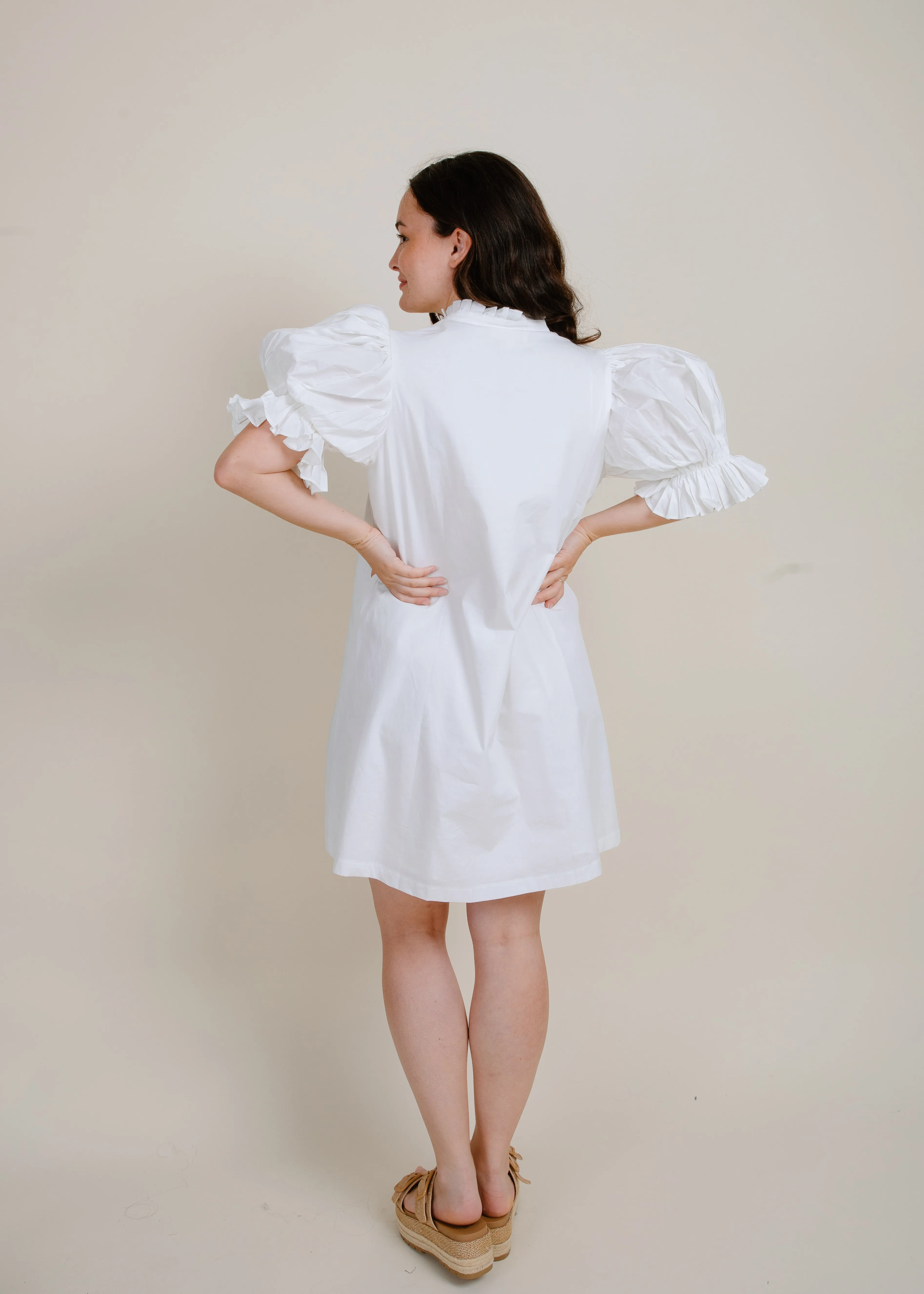 Jane Mini Dress - White sold by Vinnie Louise product image thumbnail 4