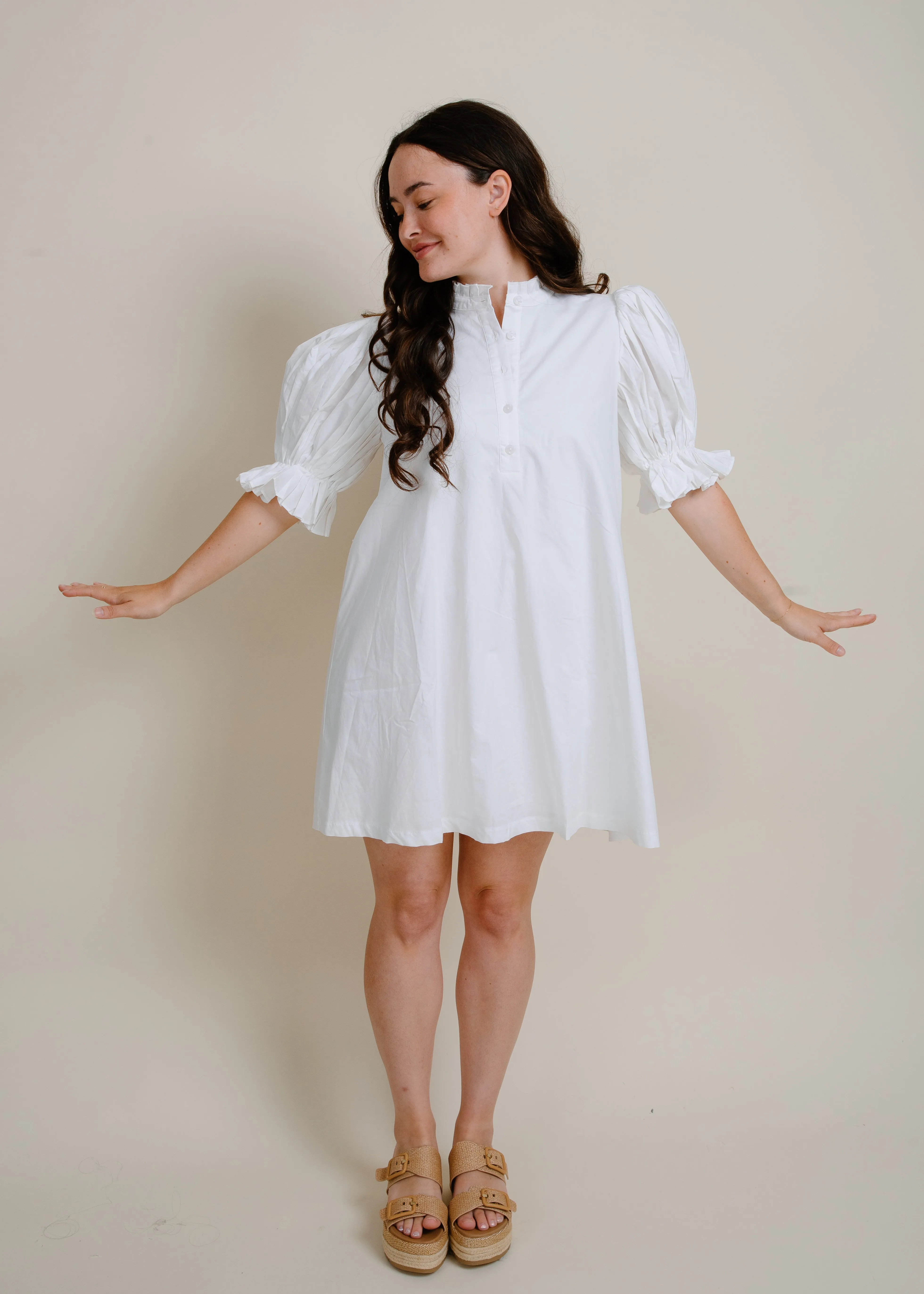 Jane Mini Dress - White sold by Vinnie Louise product image thumbnail 2